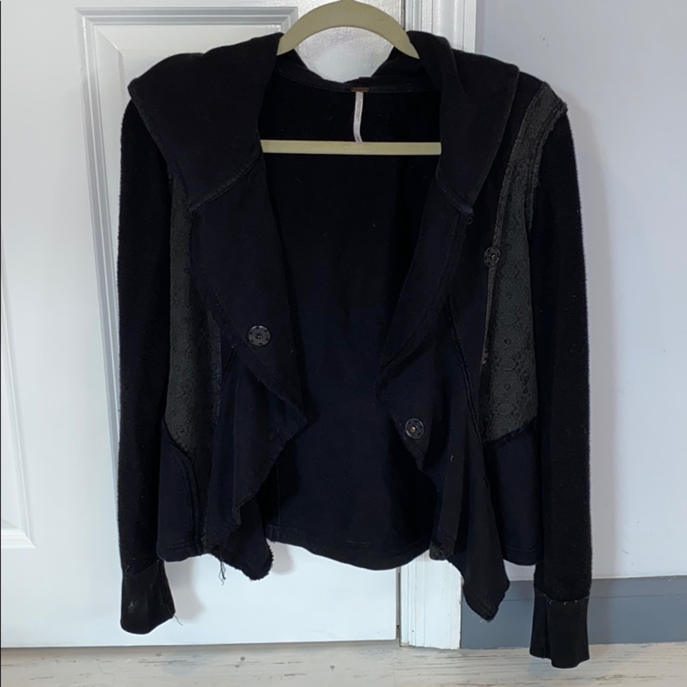 Free People Lace Sweatshirt